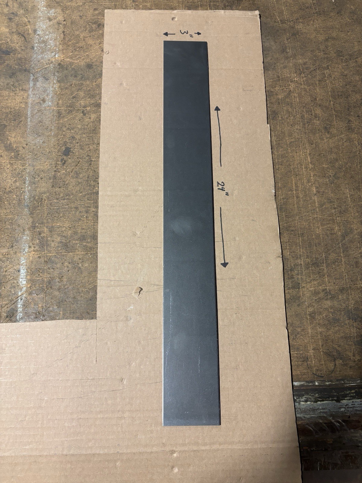 13 Gauge (0.090” Thick) Cold Roll Steel Sheet Metal – 3” x 24” New