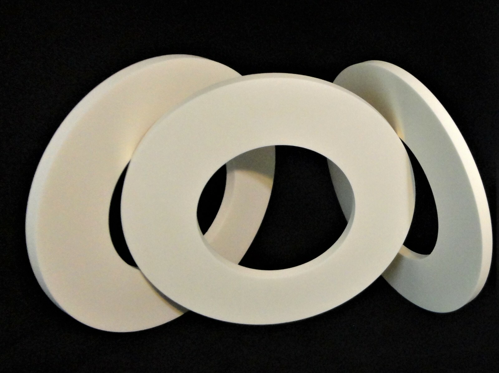 LARGE HIGH PURITY ALUMINA CERAMIC RING WASHER SPACER PLATE No.:555