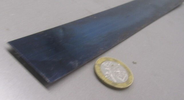 1095 Hard Blue Tempered Spring Steel Shim .050″ Thick x 1.25″ Width x 60″ Long