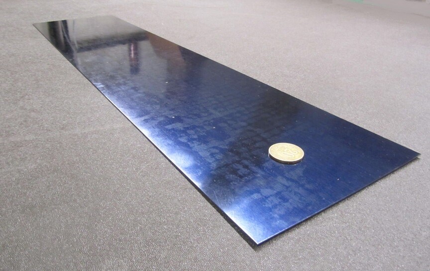 Blue Tempered Spring Steel Shim 0.050″ Thick x 6.00″ Width x 25″ Length