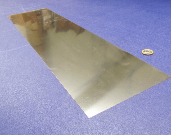 18-8 Stainless Steel Sheet, Full Hard, .009″ x 6.0″ x 25″