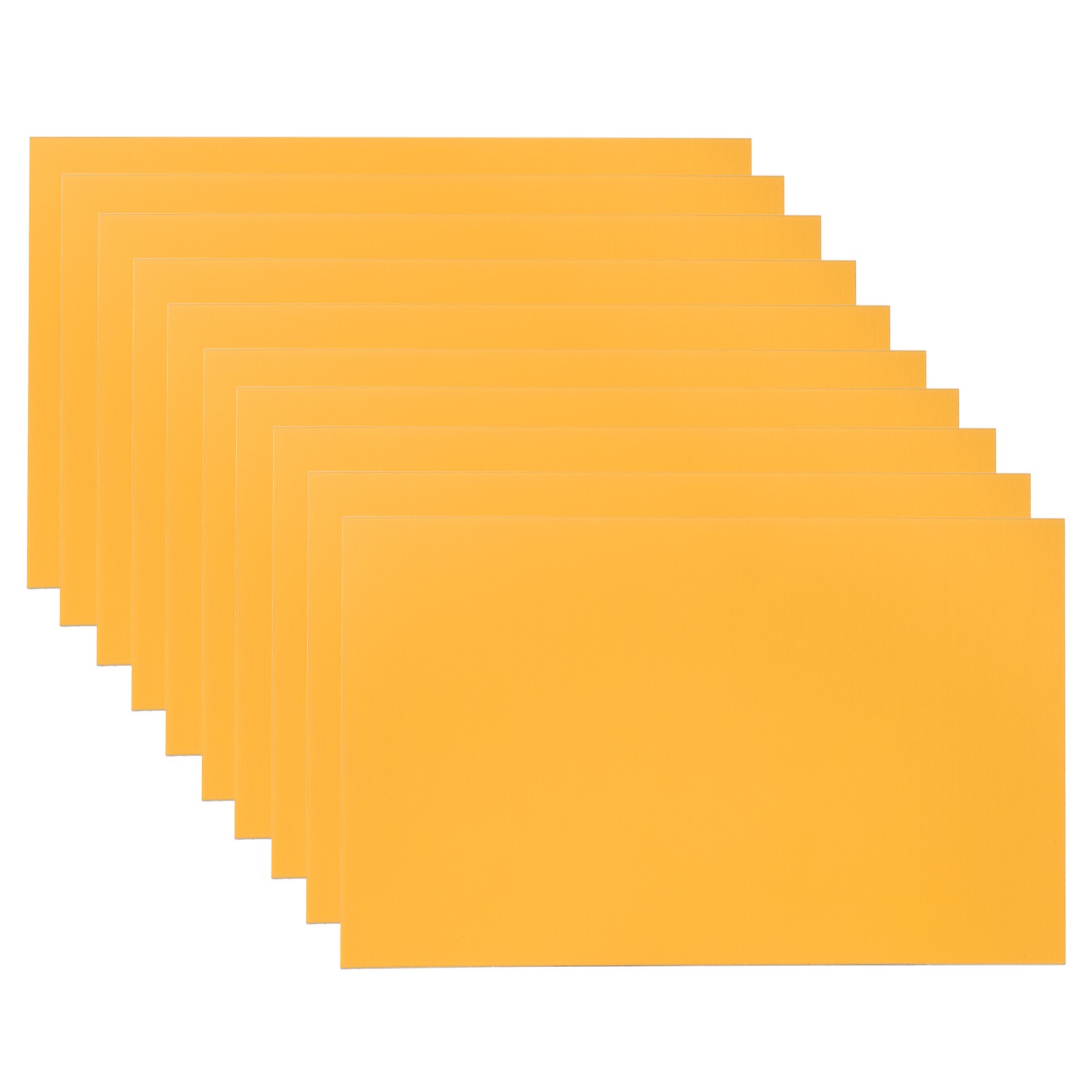 5×8 Inch Anodized Aluminum Sheet Metal, 10Pcs Laser Plates Engraving, Yellow