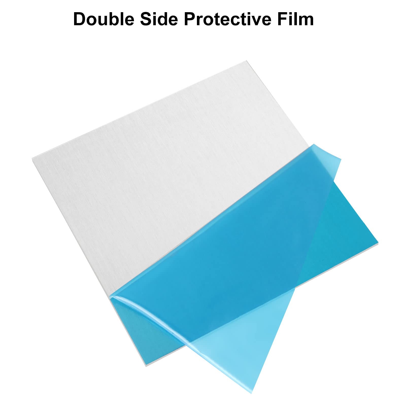 4 Pack 6061 T6 Aluminum Sheet Metal 6 X 6 X 1/8 Inch Flat Plain Aluminum Plate C