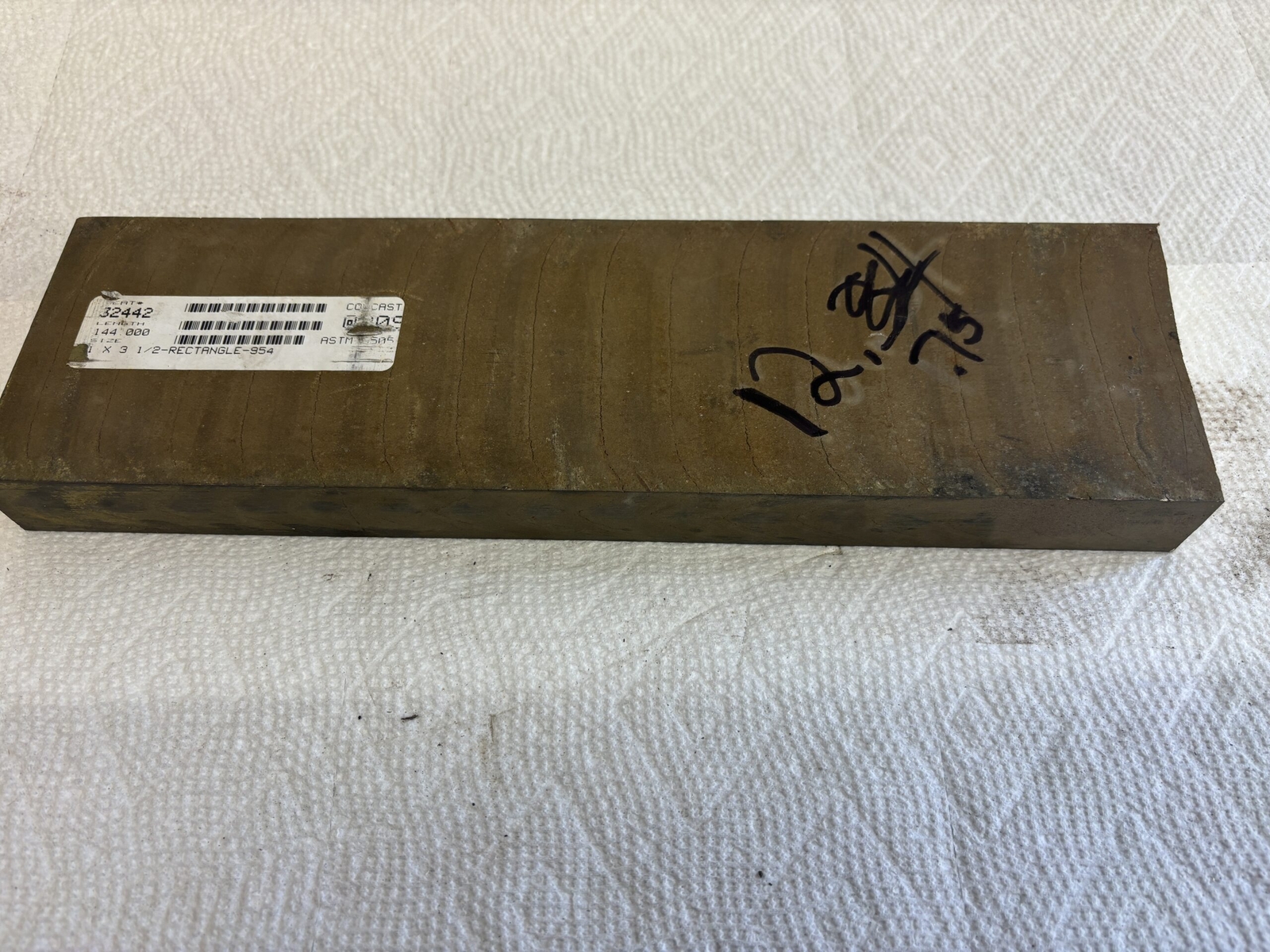 954 Aluminum Bronze Flat Bar 1″ x 3.5″ x 12″ lathe parts machining stock