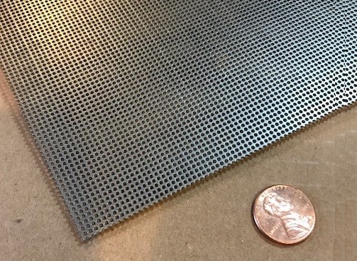 Perforated Steel Sheet .024″ Thick x 24″ x 24″, .045″ Hole Dia.