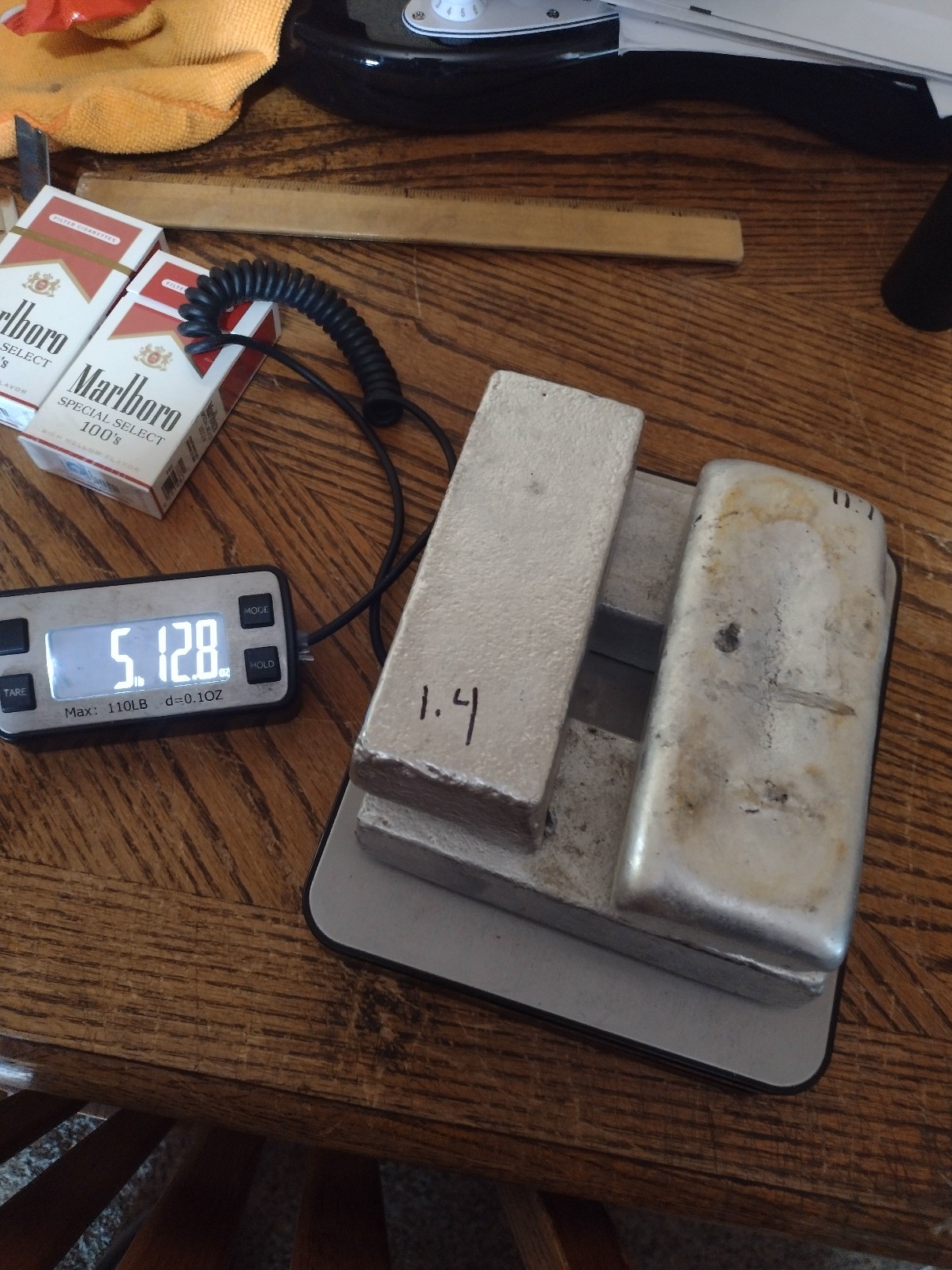 Aluminum ingots for casting, 5+ lbs Casting alloy