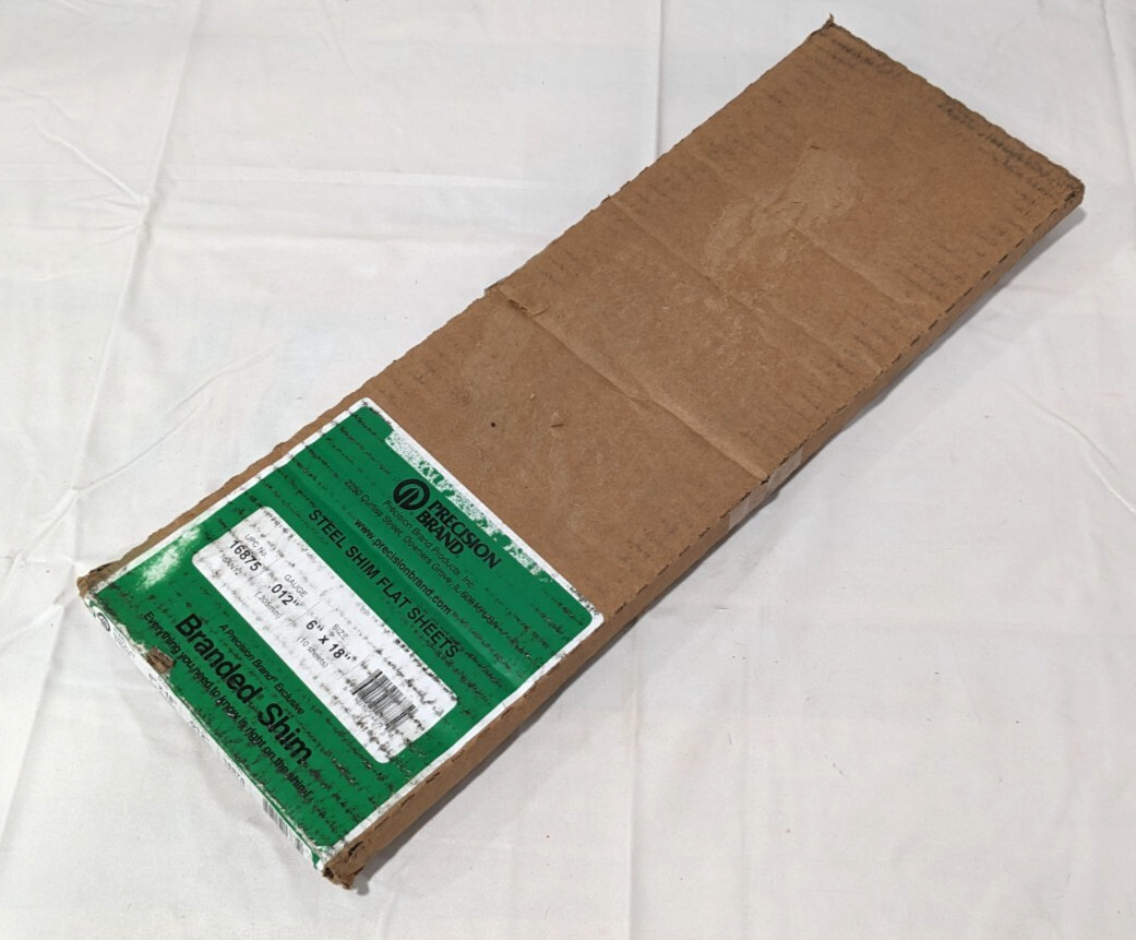 PRECISION BRAND Steel Shim Stock 0.012" x 6" x 18" *Pack of 10*