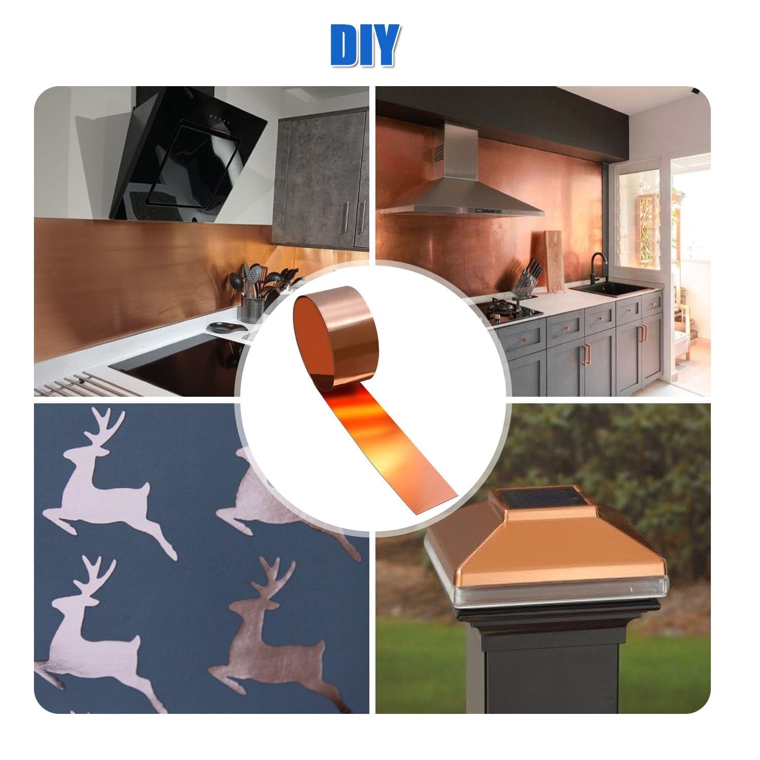 Pure Copper Plate for Metal Working – 1000x200x0.3mm