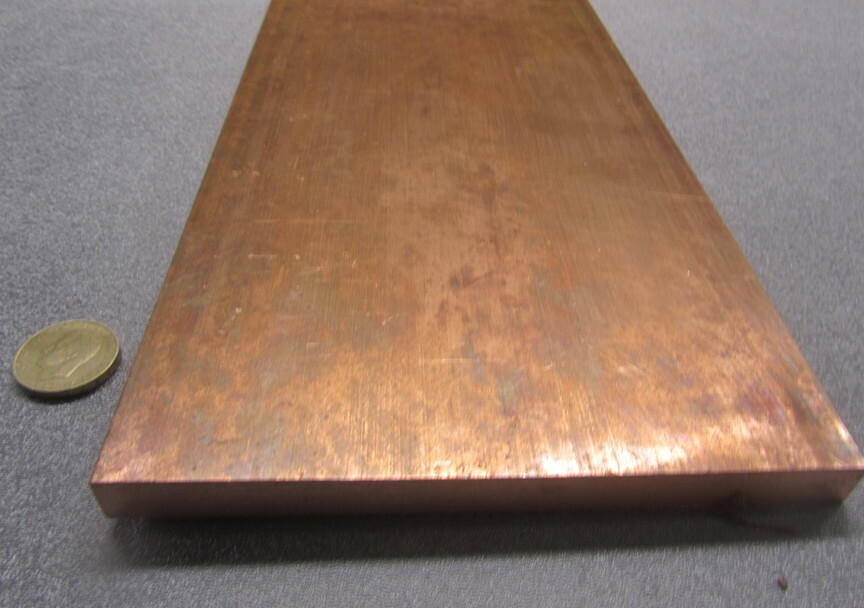110 Copper Bar H02, 1/2″ Thick x 6.00″ Wide x 2 Ft Length