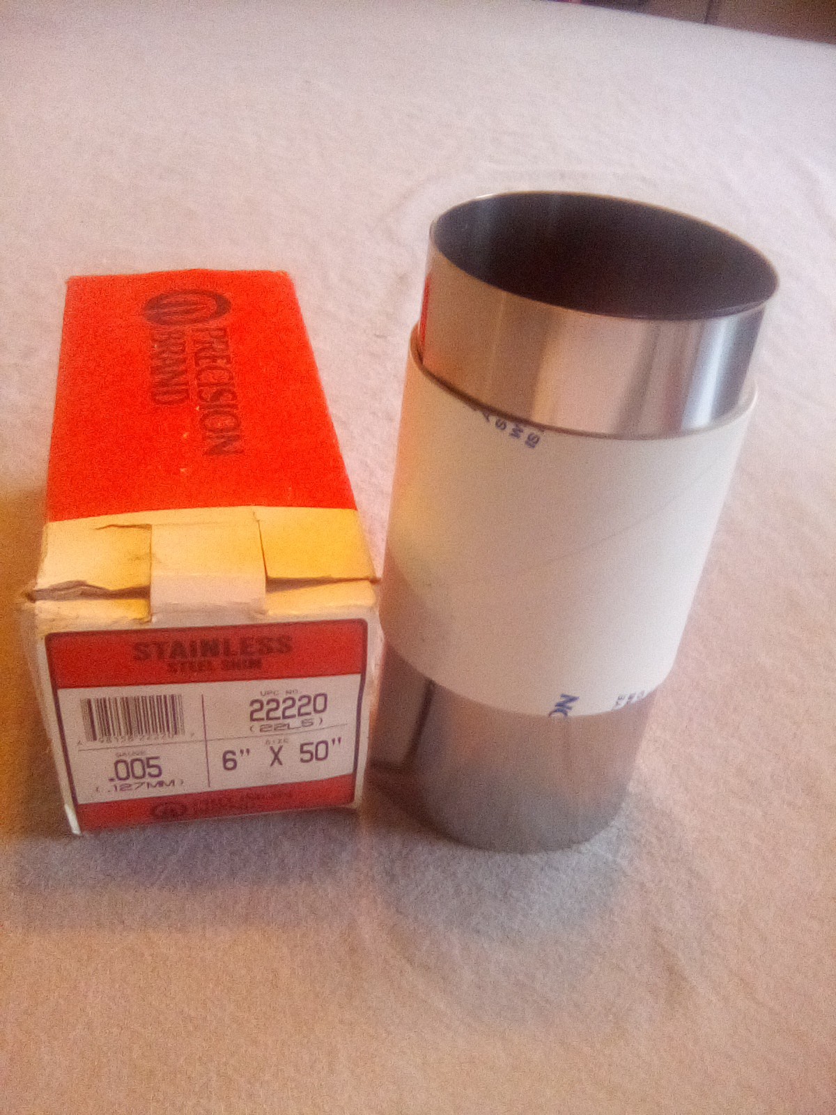 Precision Brand 22220 .005 6″ X 50″ Stainless Steel Shim