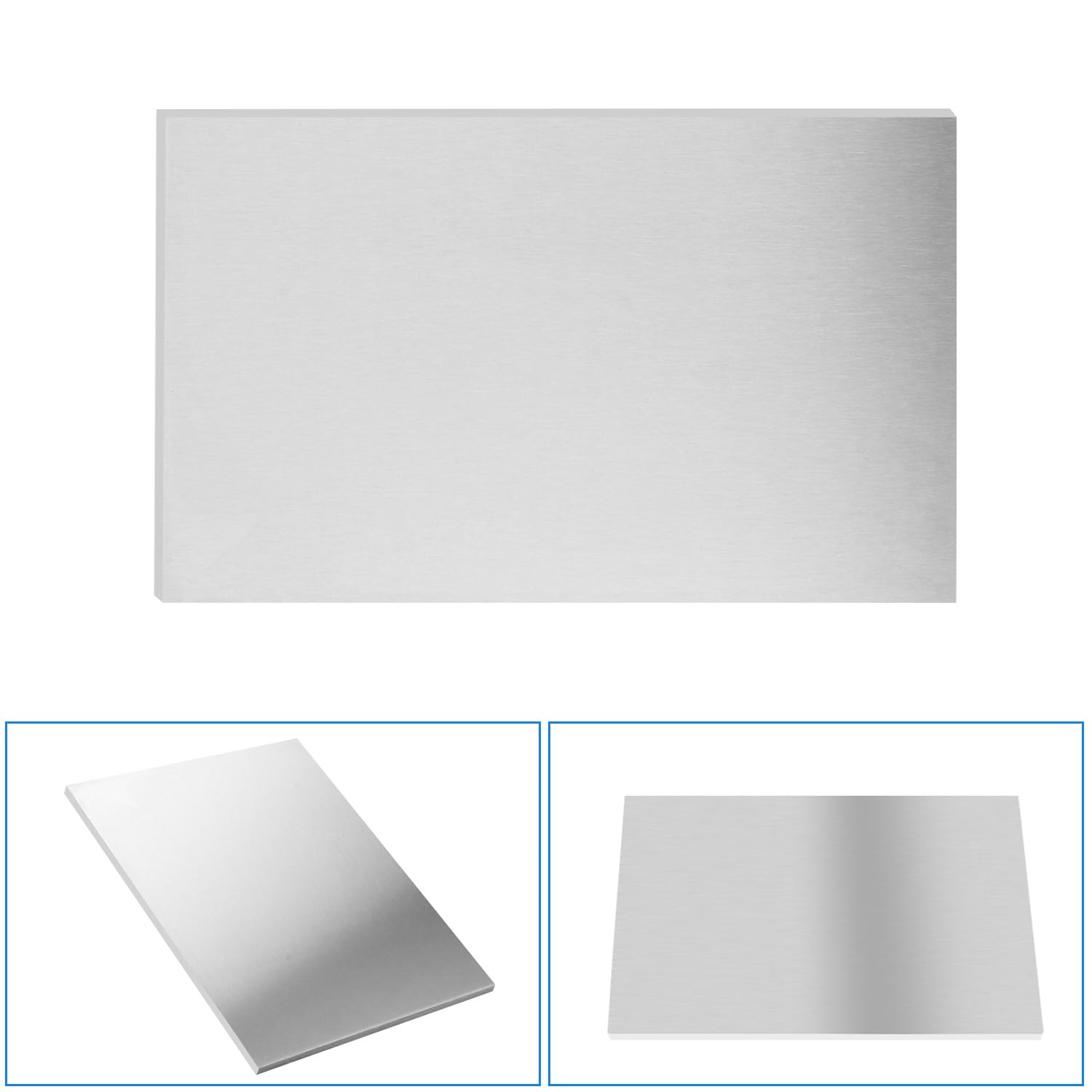 2 Pack 12 x 6 Inch 1/4 Inch Thick, 6061 T6 Aluminium Metal Sheet, Aluminum Sh…