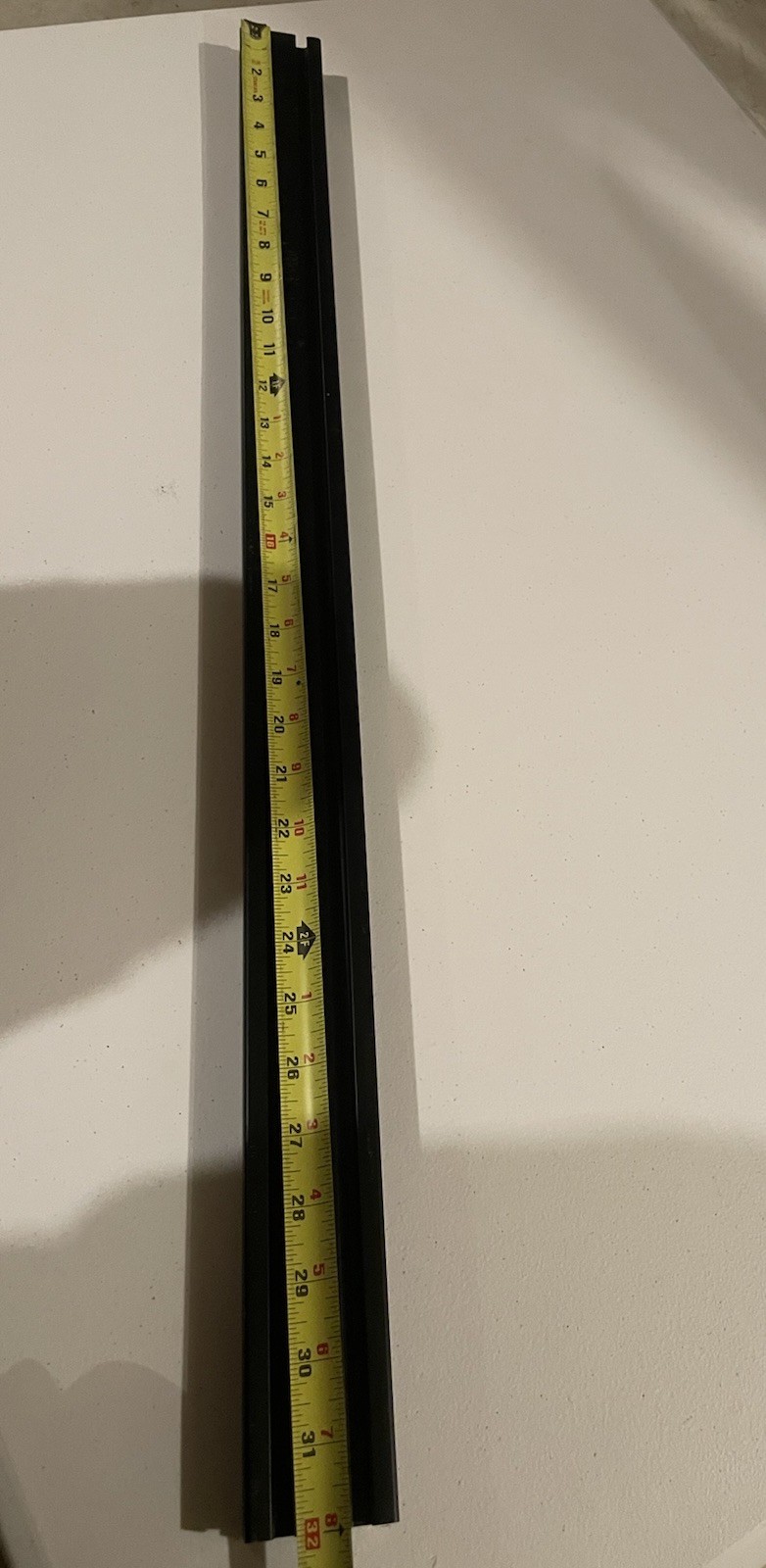 8020 1×2 25x50mm T-slotted Thread Aluminum Extrusion Smooth Black 32” L 4 Bars