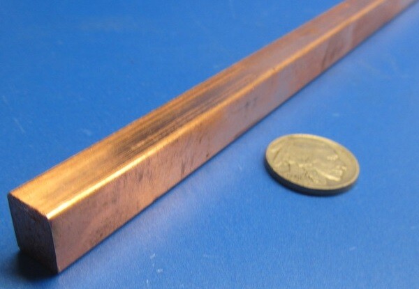 182 Copper Bar 3/8″ Thick x 1/2″ Wide x 6 Foot Length