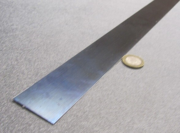 1095 Hard Blue Tempered Spring Steel Shim .062″ Thick x 1.50″ Width x 300″ Long