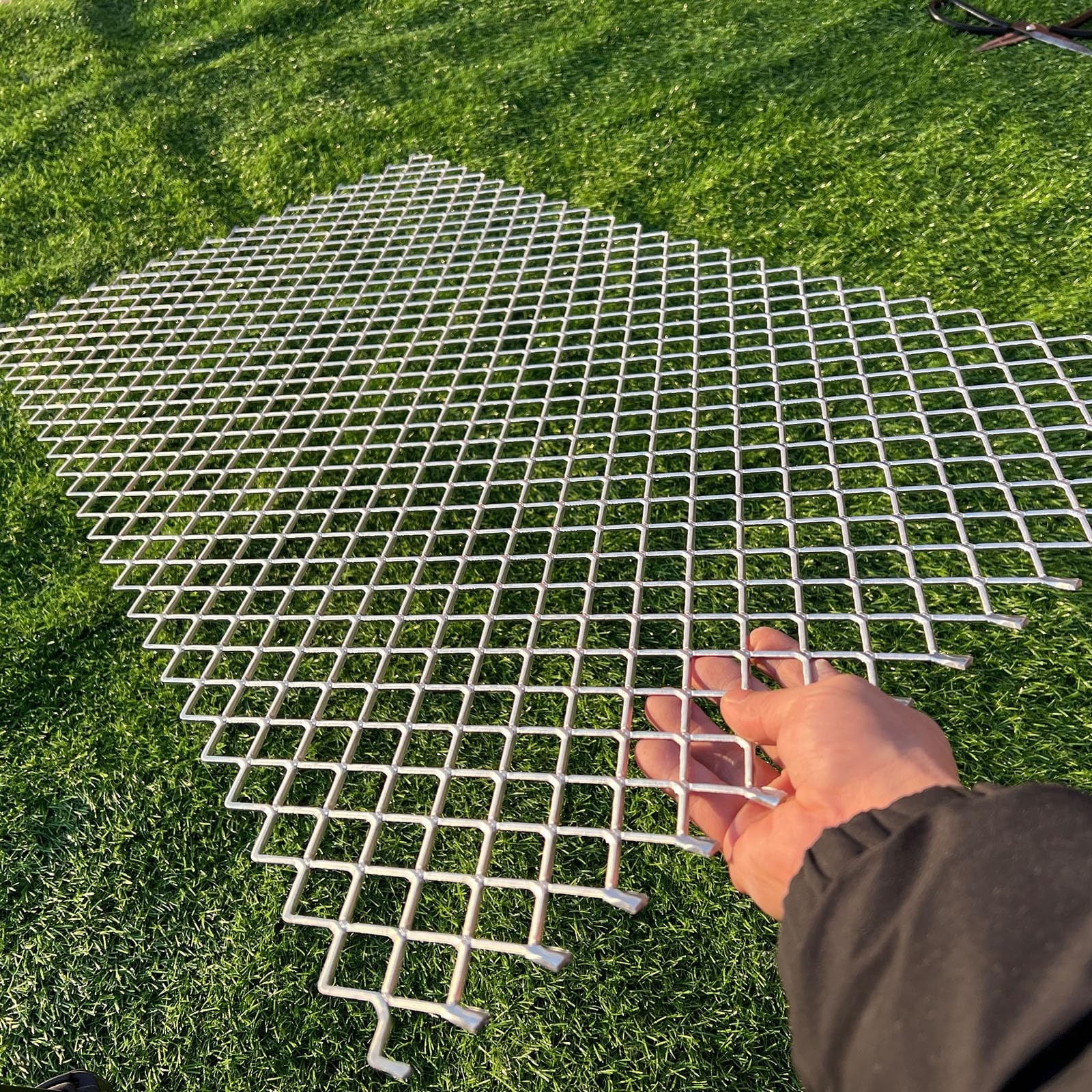 40″x20″ 12 Gauge Aluminum Expanded Sheet | Decorative Metal Panel | Perforated S