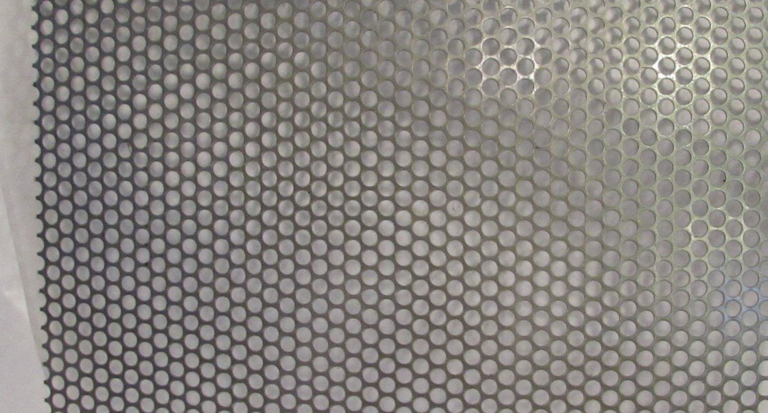 1/4″ HOLES 20 GA. 304 STAINLESS STEEL PERFORATED SHEET —10-5/8″ x 10-3/8″