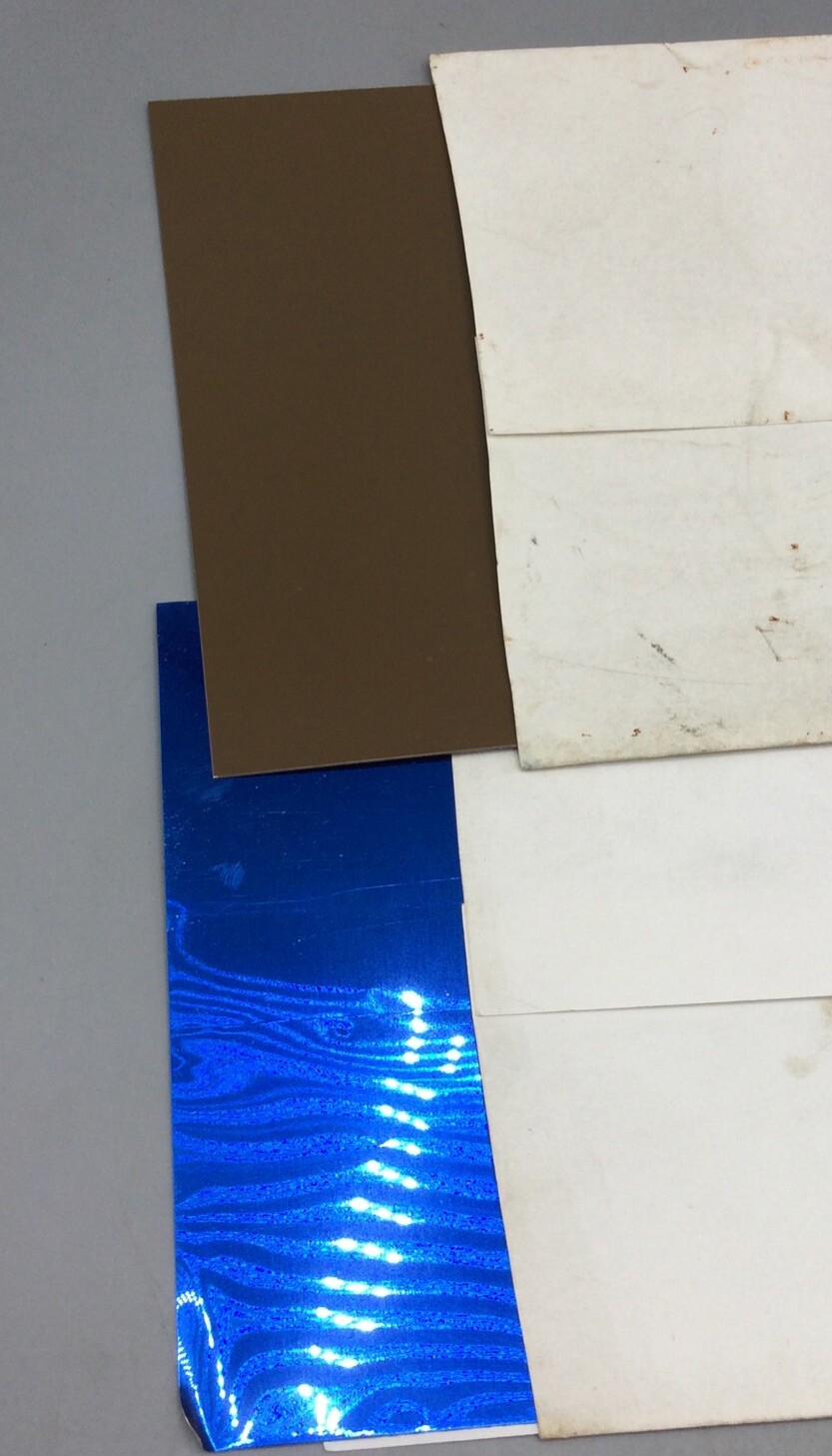 Artus 1 Sheet Aluminum 6 x 24 x .005 (Blue & Brown) NOS