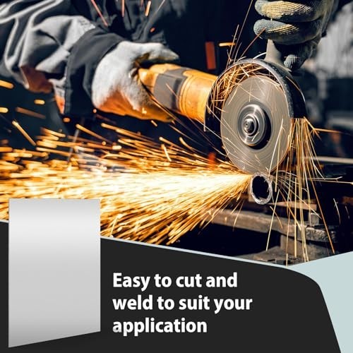 4 Pcs 16 Gauge Steel Sheet Plates – Weldable Carbon Metal Panels for DIY, 16×12