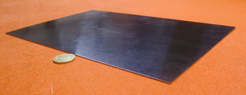 1095 Full Hard Spring Steel Shim 0.007″ Thick x 8.0″ Width x 12″ Length