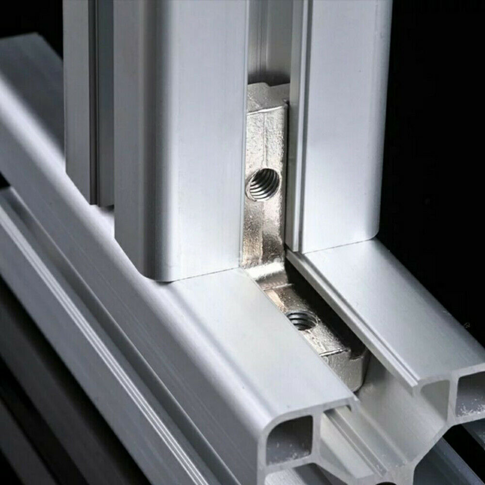 10x T-Slot Aluminum Extrusion Profile Joint L Bracket 90º Connector EU-2020