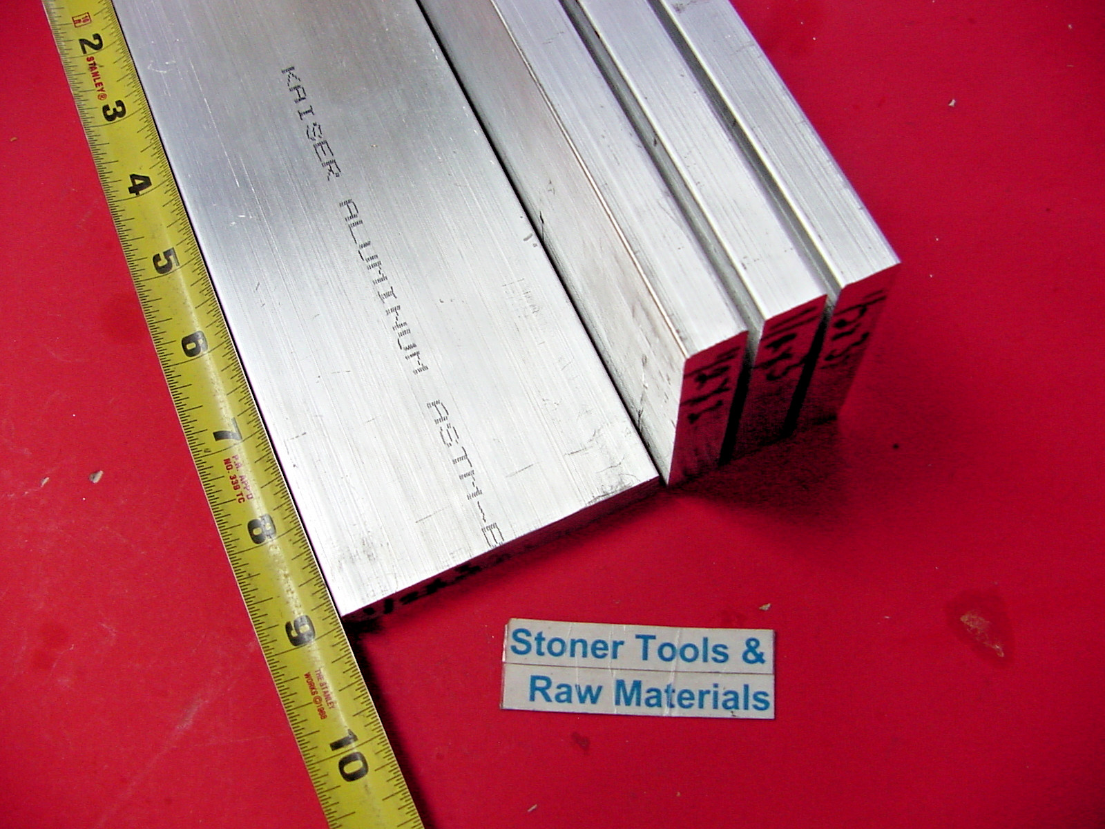 4 Pieces 1/2″ X 3″ ALUMINUM 6061 FLAT BAR 9″ long T6511 .50″ Solid Mill Stock