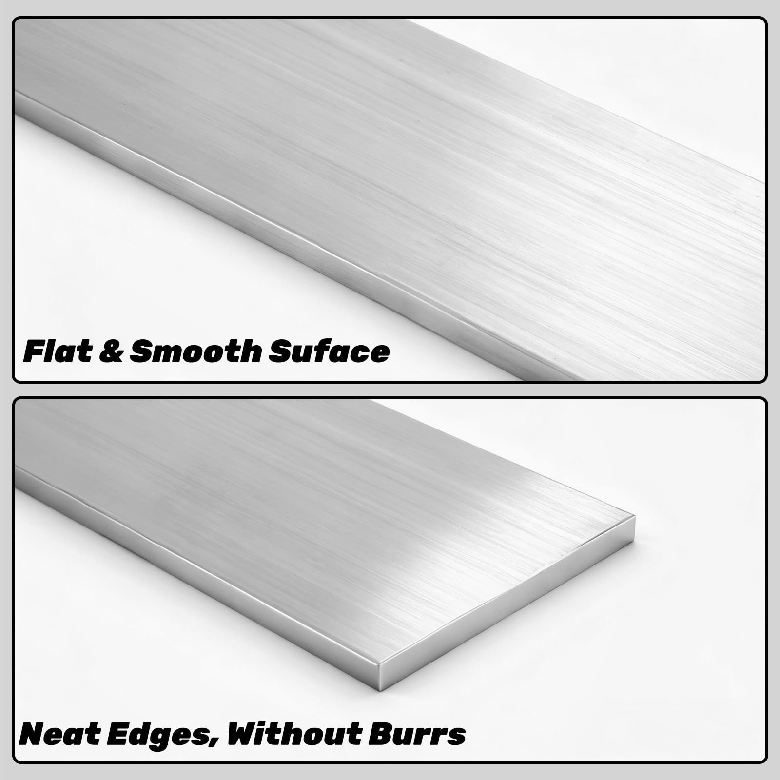 4 Pack Aluminum Flat Bars, 1/4″ Thickness x 3″ Width x 12″ Length Aluminums P…