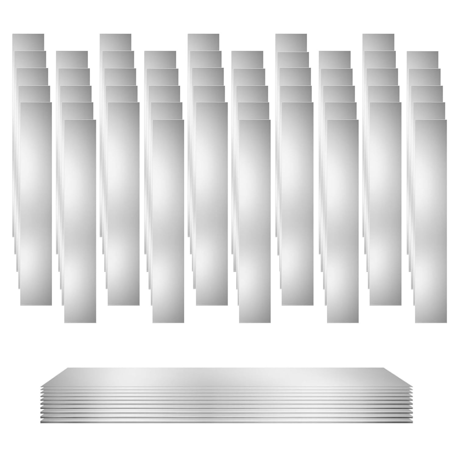 50Pcs 304 Stainless Steel Shim Stock Assortment, 1″ Width X 6″ Length 10 Thickne
