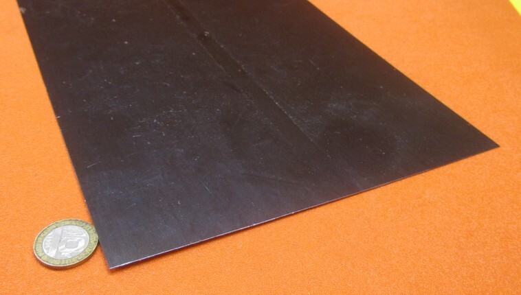 1095 Hard Blue Tempered Spring Steel Shim .030″ Thick x 8.00″ Wide x 24″ Long