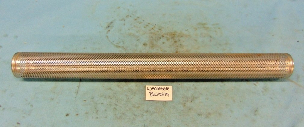 SANICLEAN 316L SS PERF. STRAINER BACK-UP TUBE 30-3/4″ L X 3″ DIA. 1/8″ HOLES
