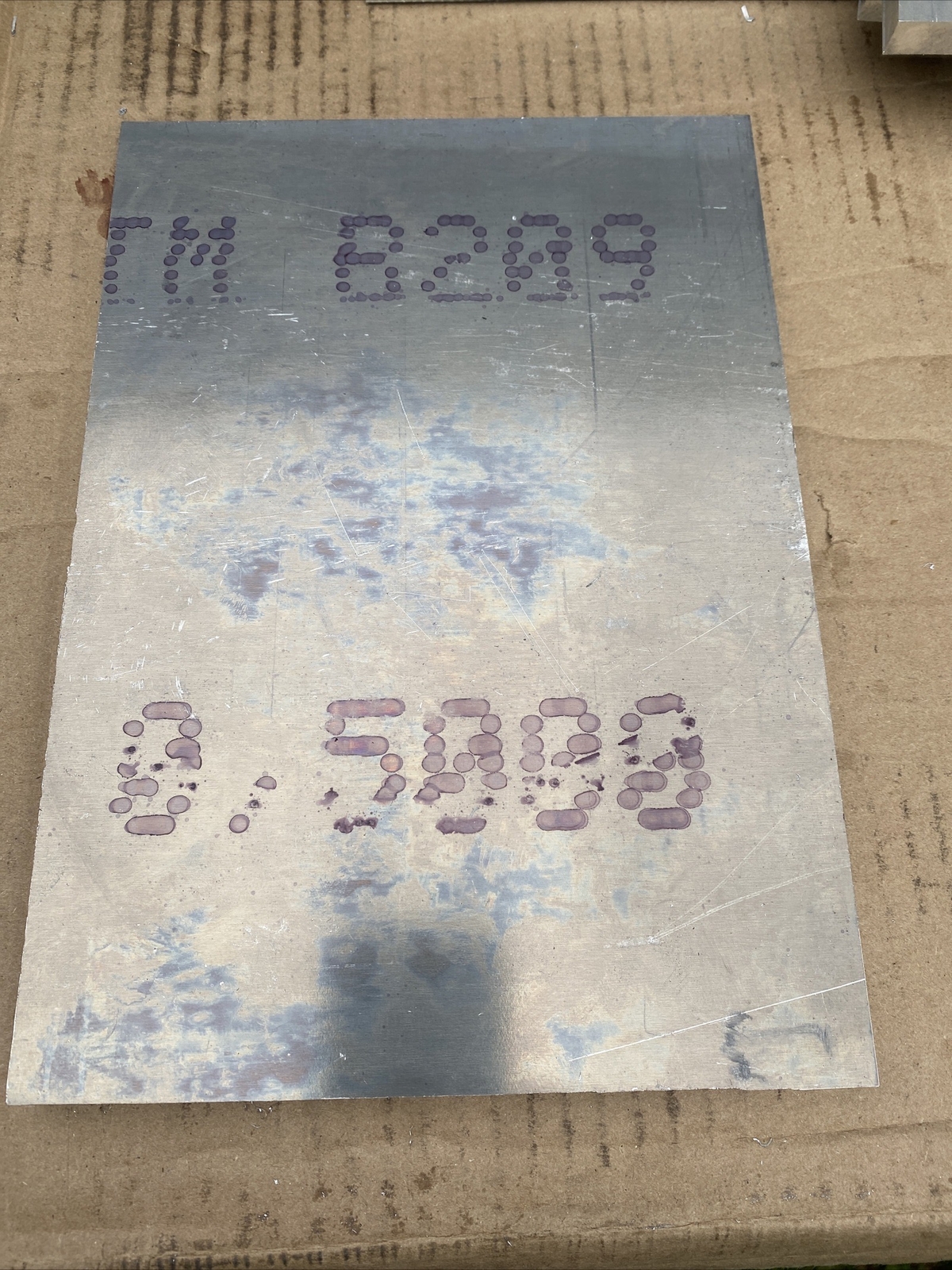 Aluminum plate 6061-T651 1/2” X 10-3/8” X 7-3/8″ Amag Rolling Made In USA