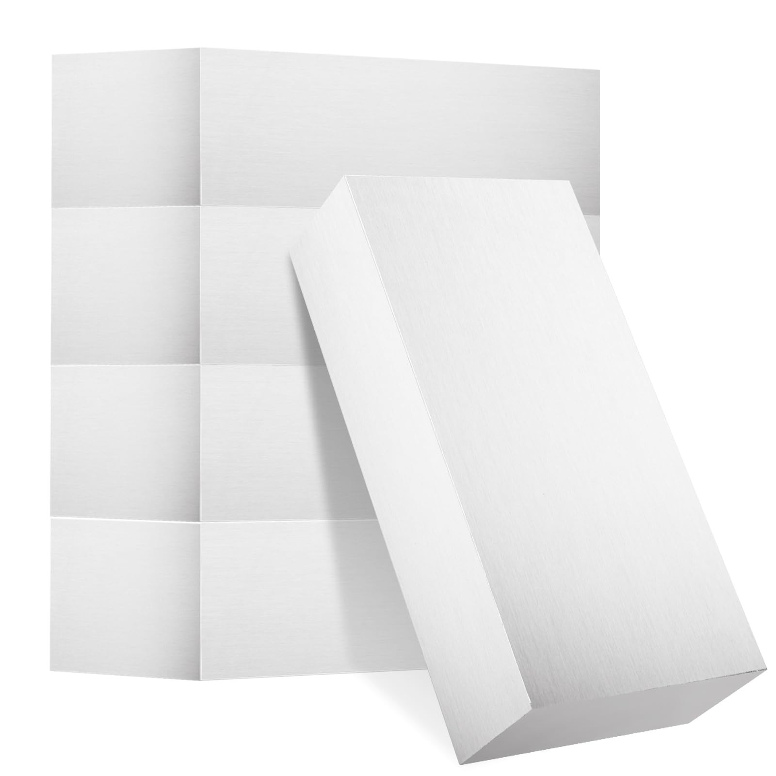 5PCS 1x2x4″ Aluminum Flat Bars – Solid 6061 T6 Block Stock, 25mm Thick, Versatil