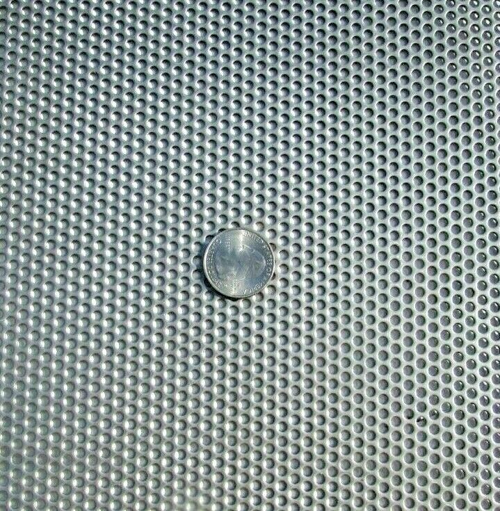 1/8″ HOLES—18 GAUGE CARBON STEEL PERFORATED SHEET–12″ X 12″==
