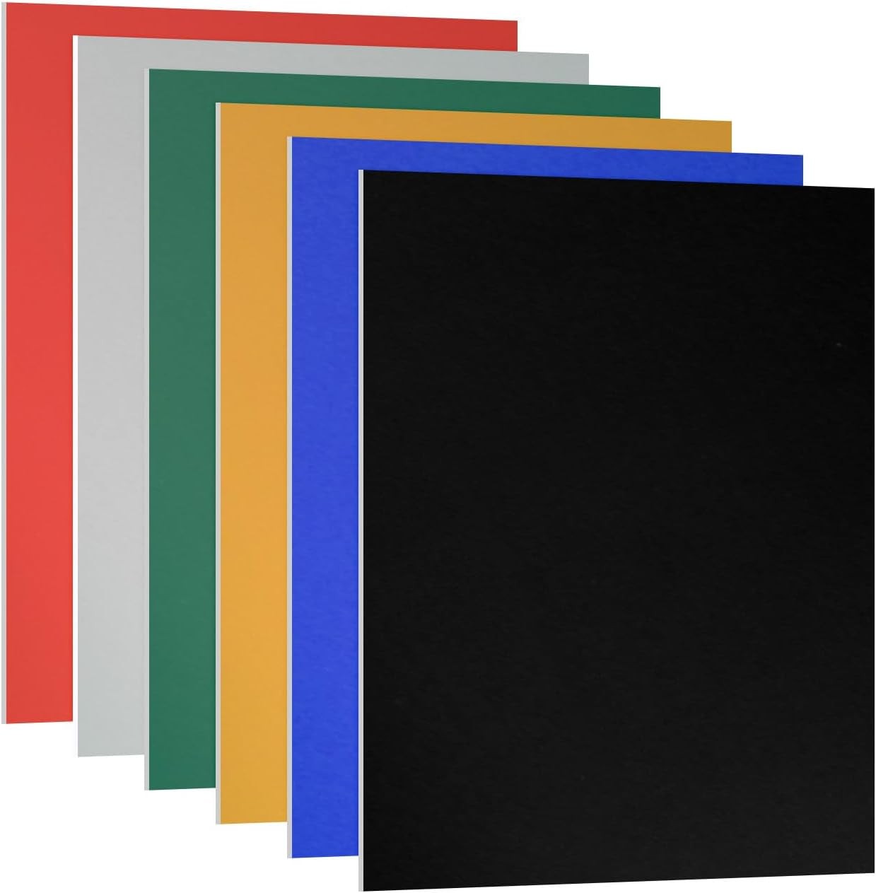6pc Anodized Aluminum Sheet Set 7x5in Metal Engraving Blanks DIY Crafting Plates