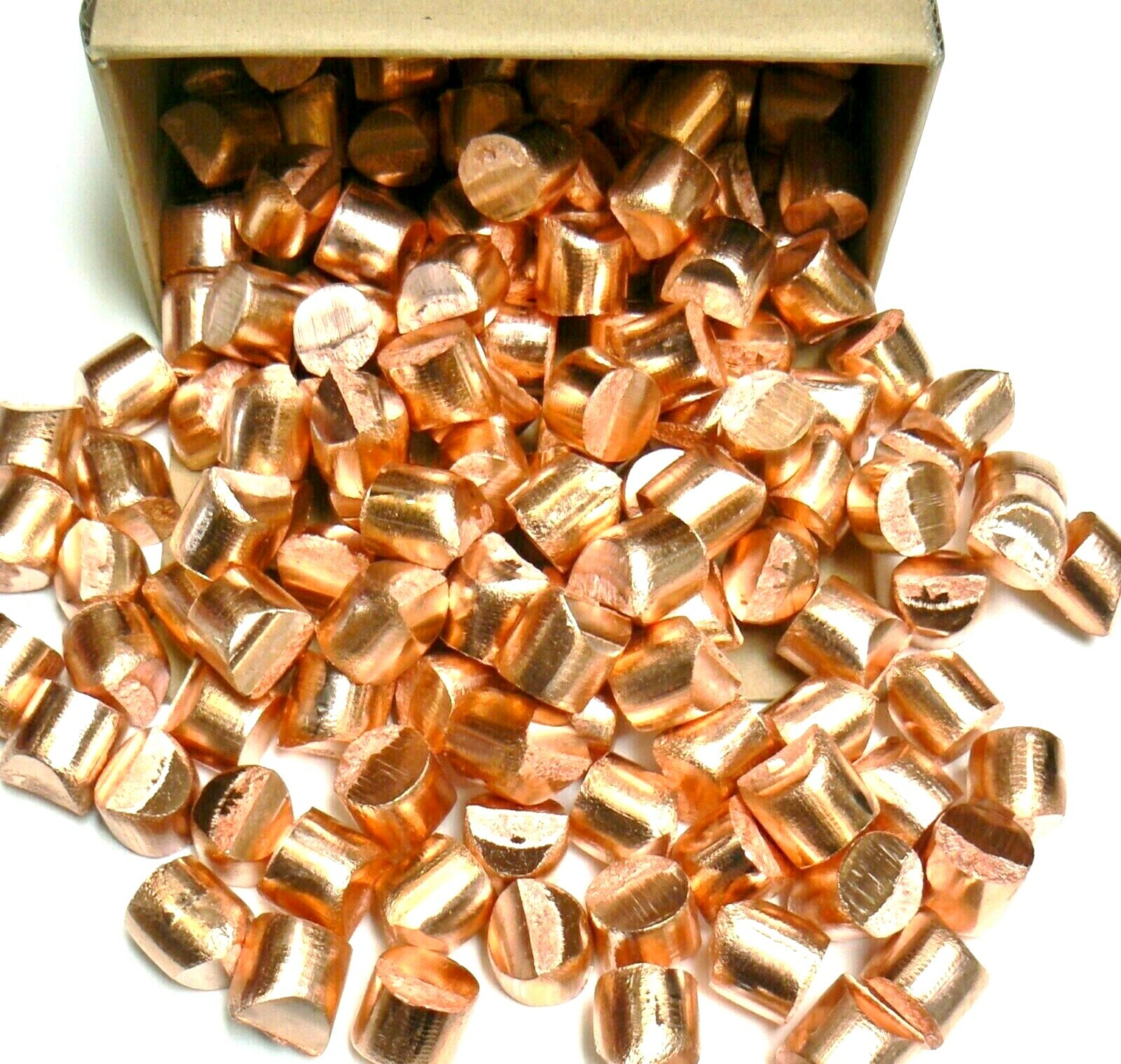 Pure Copper 99.99% Oxygen Free Cu Metal Anode Slugs Melt Casting Alloy 20 Pounds