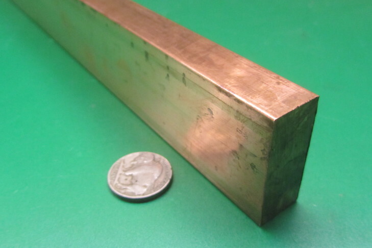 182 Copper Bar 5/8″ Thick x 1 1/2″ Wide x 6 Foot Length