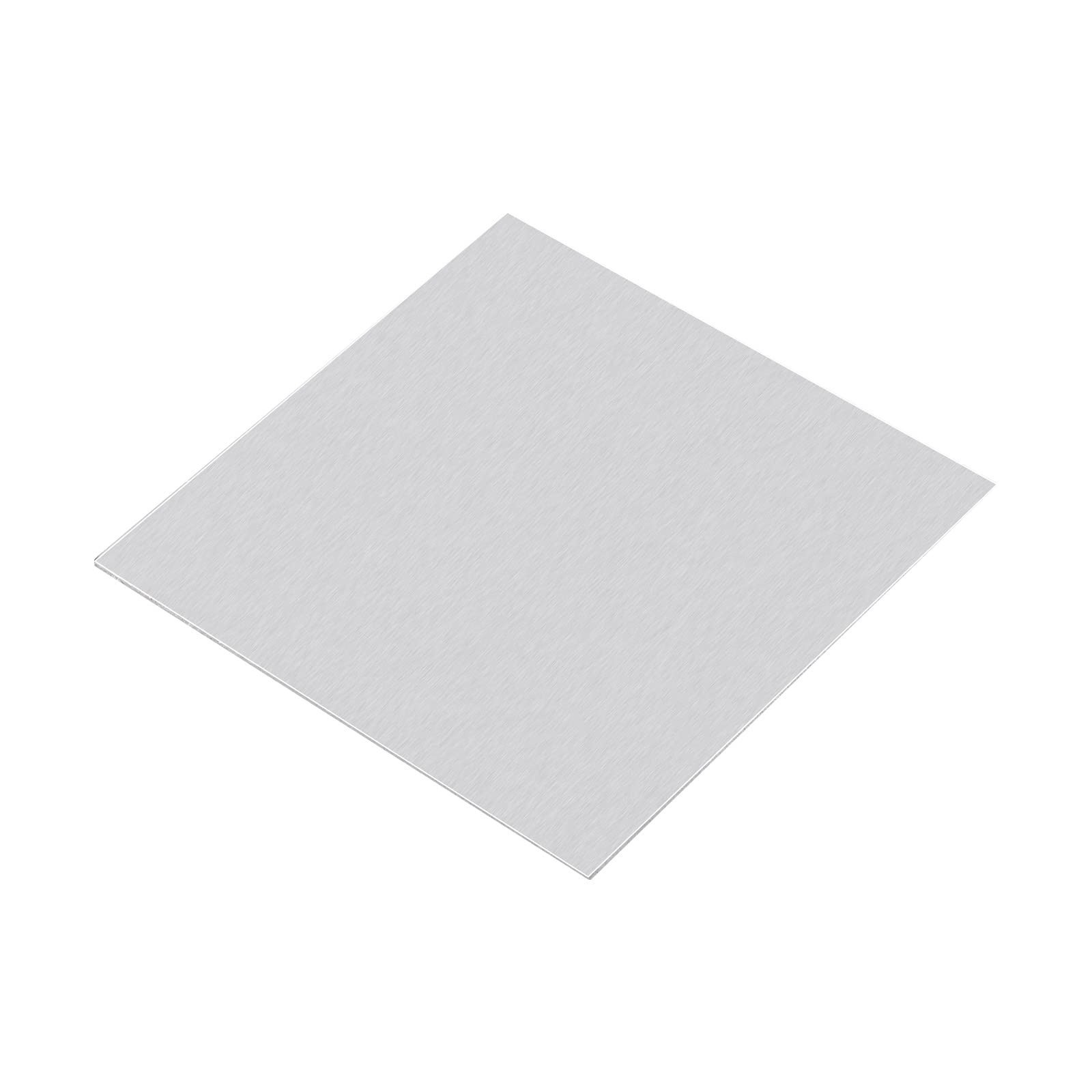 uxcell 1060 Aluminum Sheet 100mm x 100mm 3mm Thick Flat Metal Stock