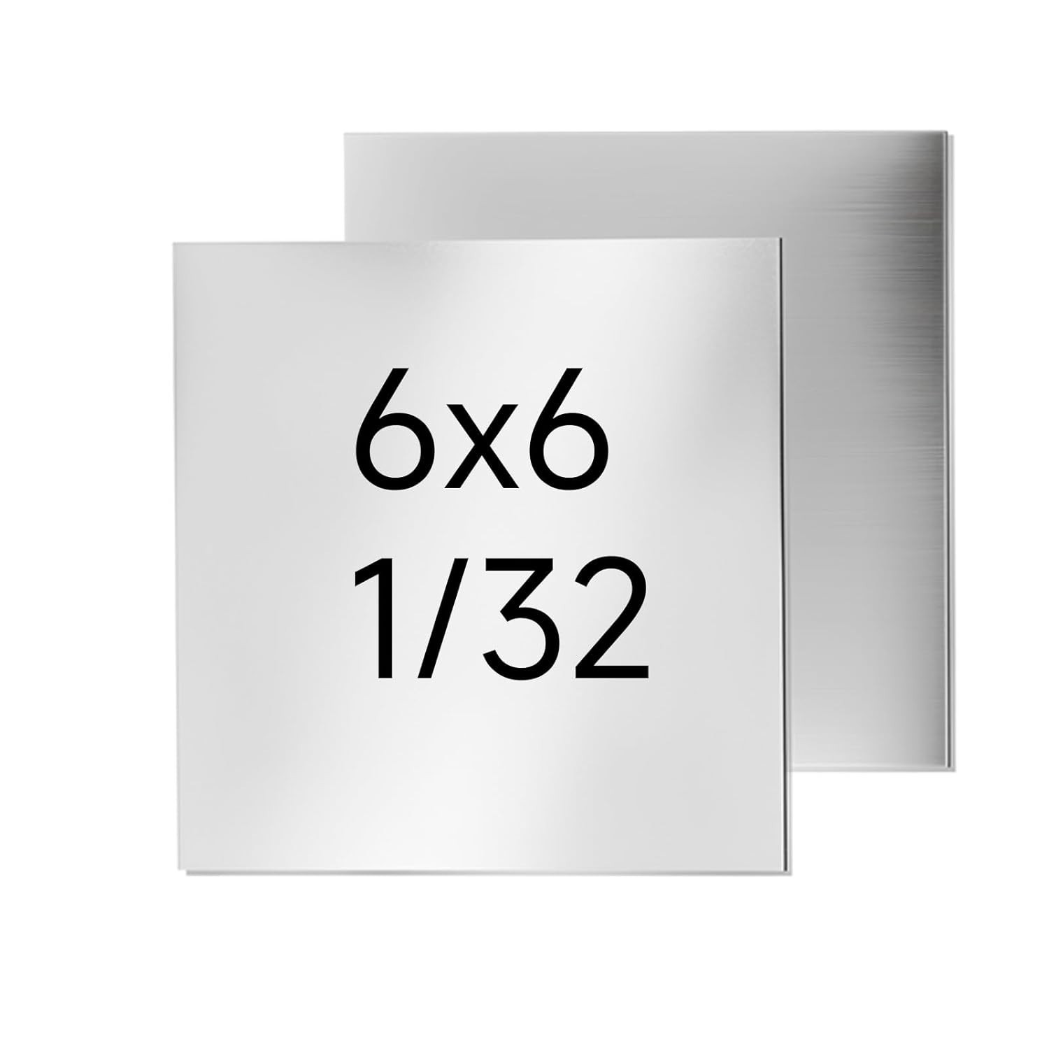 304 Stainless Steel Sheet – 2PCS 6″ X 6″ X 1/32″ Thin Stainless Steel Plate 1…