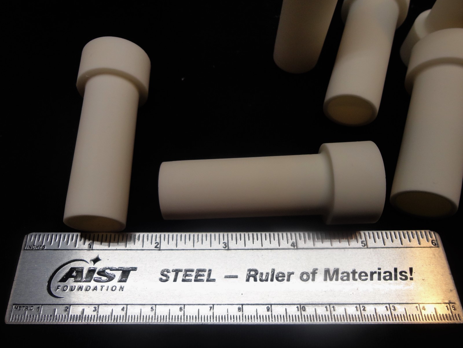 PAIR OF ISO PRESSED HIGH ALUMINA STEPPED BUSHING INSULATORS No.: 219