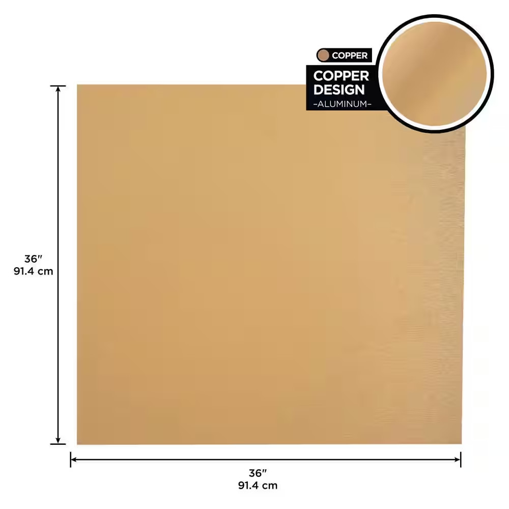 36 In. X 36 In. Copper Aluminum Sheet