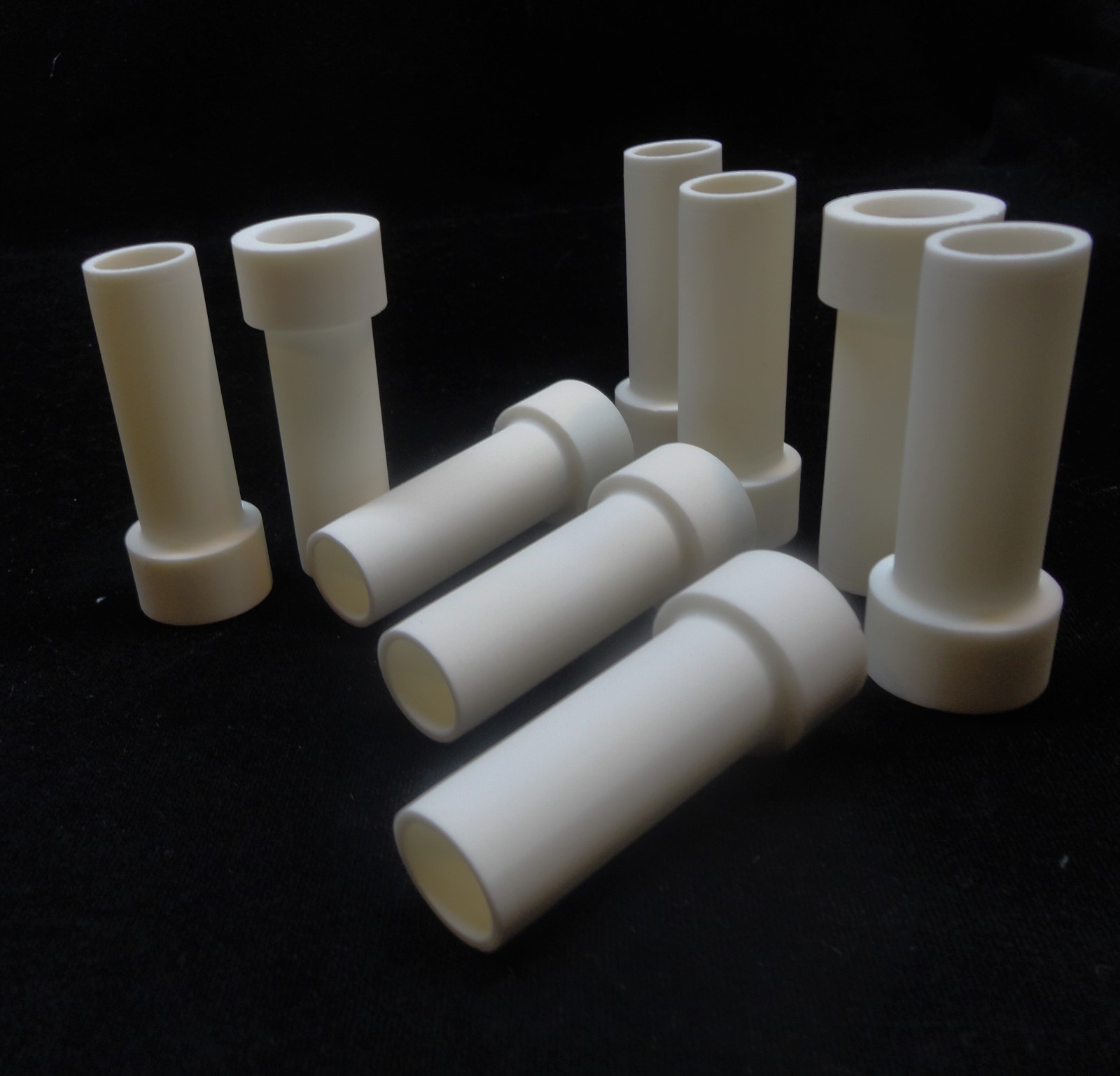 PAIR OF ISO PRESSED HIGH ALUMINA STEPPED BUSHING INSULATORS No.: 219