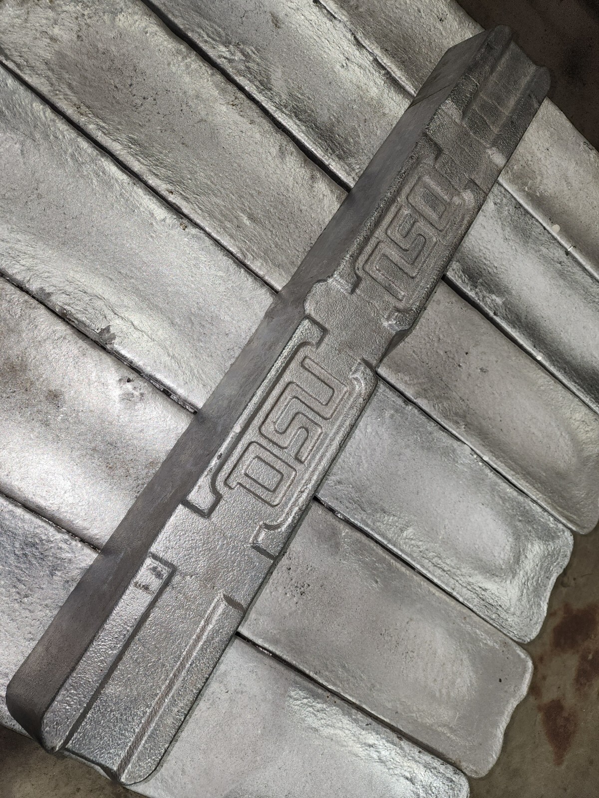 Aluminum Ingot A356.2A Casting Alloy 35 LBS Stamped w/lot number.
