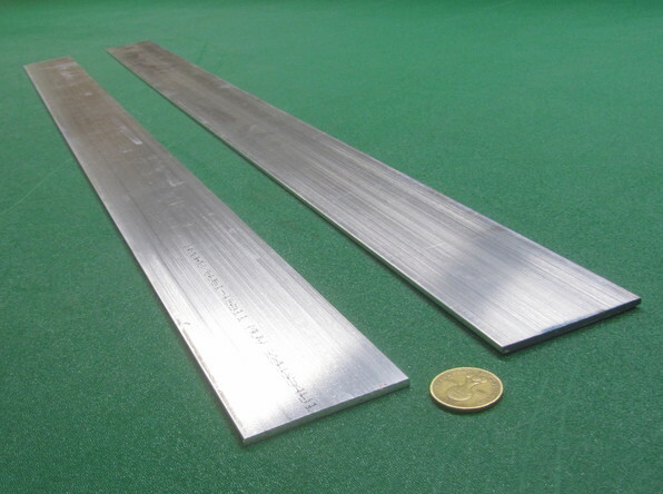 6061 T651 Aluminum Bar, 1/8″ (.125″) Thick x 2 1/2″ Wide x 36″ Length, 2 Units