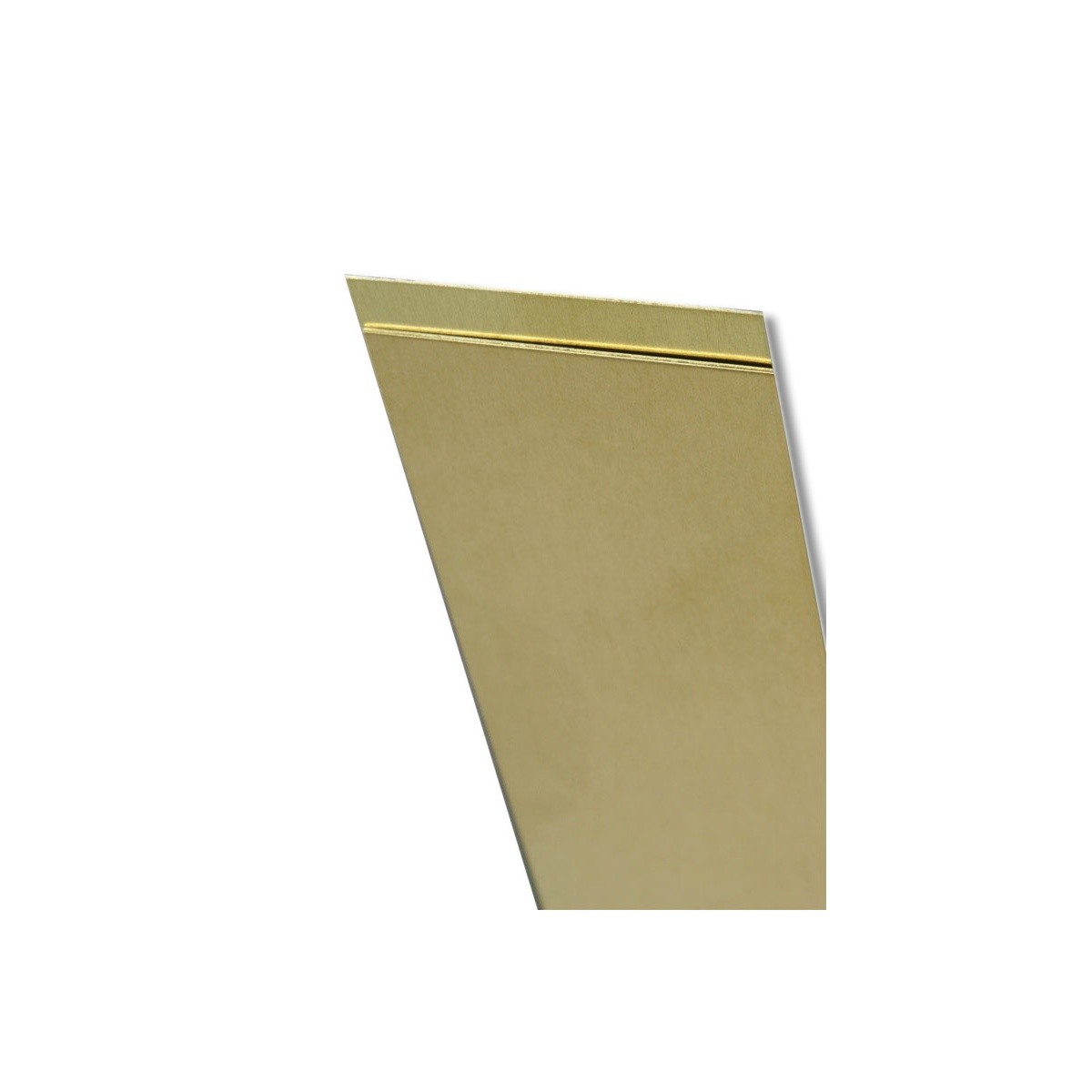 K&S 0.093 in X 2 in X 12 in Mill Brass Metal Strip 8229