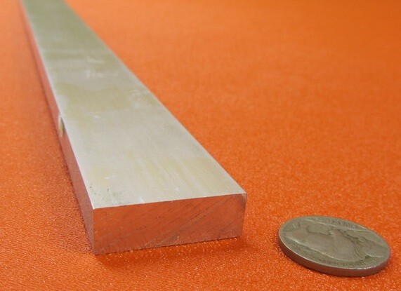 6061 T6 Metric Aluminum Bar, 10mm Thick x 30mm Wide x 3 Ft Length
