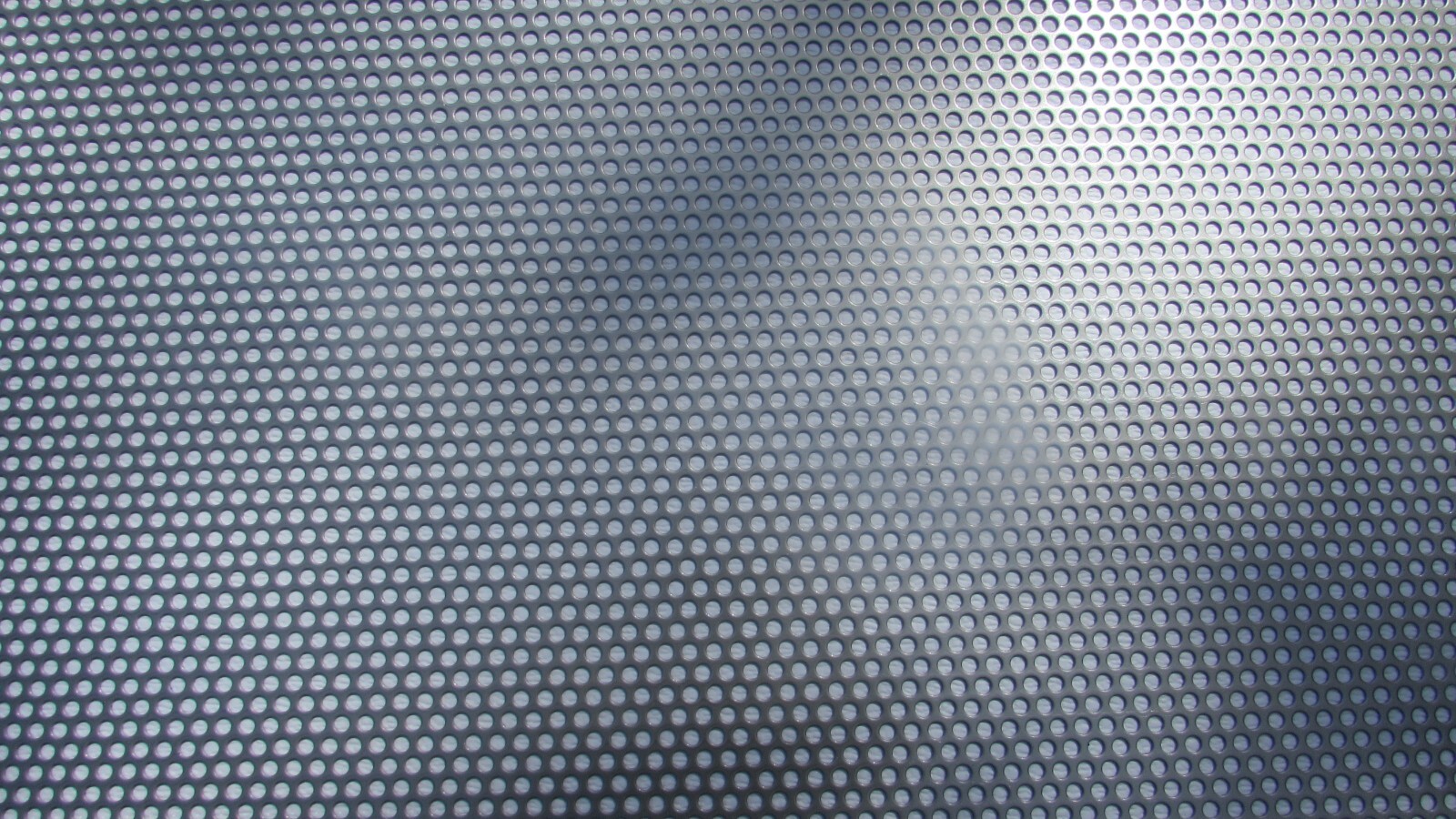 1/4″ HOLES ON 3/8 CENTERS – 16 GA.- STAINLESS PERFORATED SHEET—4″ X 11-1/2″