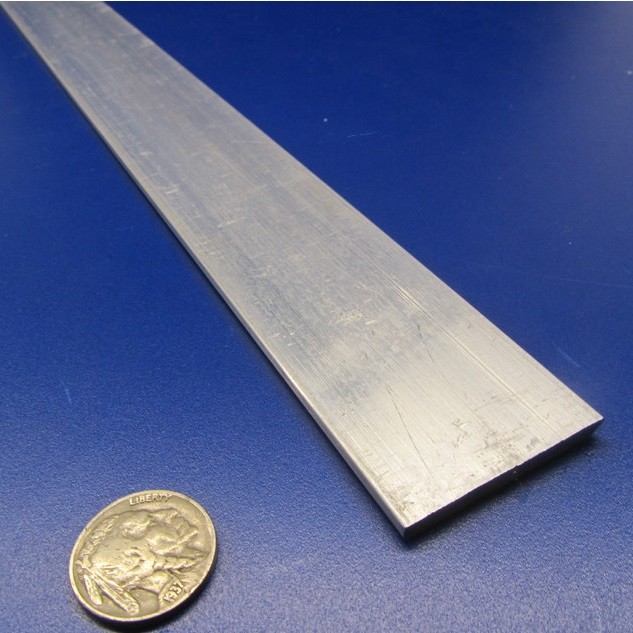 6061 T651 Aluminum Bar, 1/8″ (.125″) Thick x 1 1/2″ Wide x 24″ Length, 3 units