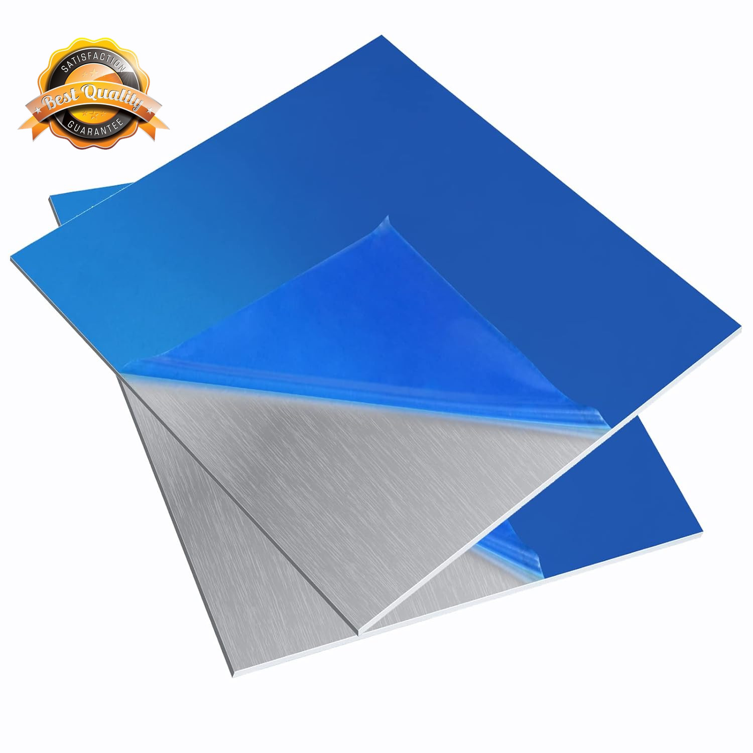 2Pcs 6061 T651 Aluminum Sheet Metal Plate 12x12In 1/16 Inch Fabrication