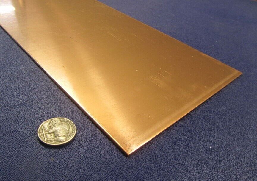 110 Copper Bar H02, .050″ Thick x 6.0″ Wide x 3 Ft Length