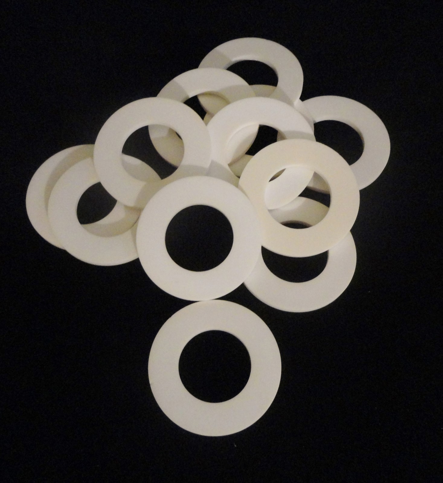 LARGE HIGH PURITY ALUMINA CERAMIC RING WASHER SPACER PLATE No.:3