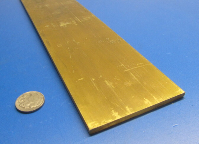 360 Brass Flat Bar 3/16″ Thick x 3.0″ Wide x 60.0″ Length